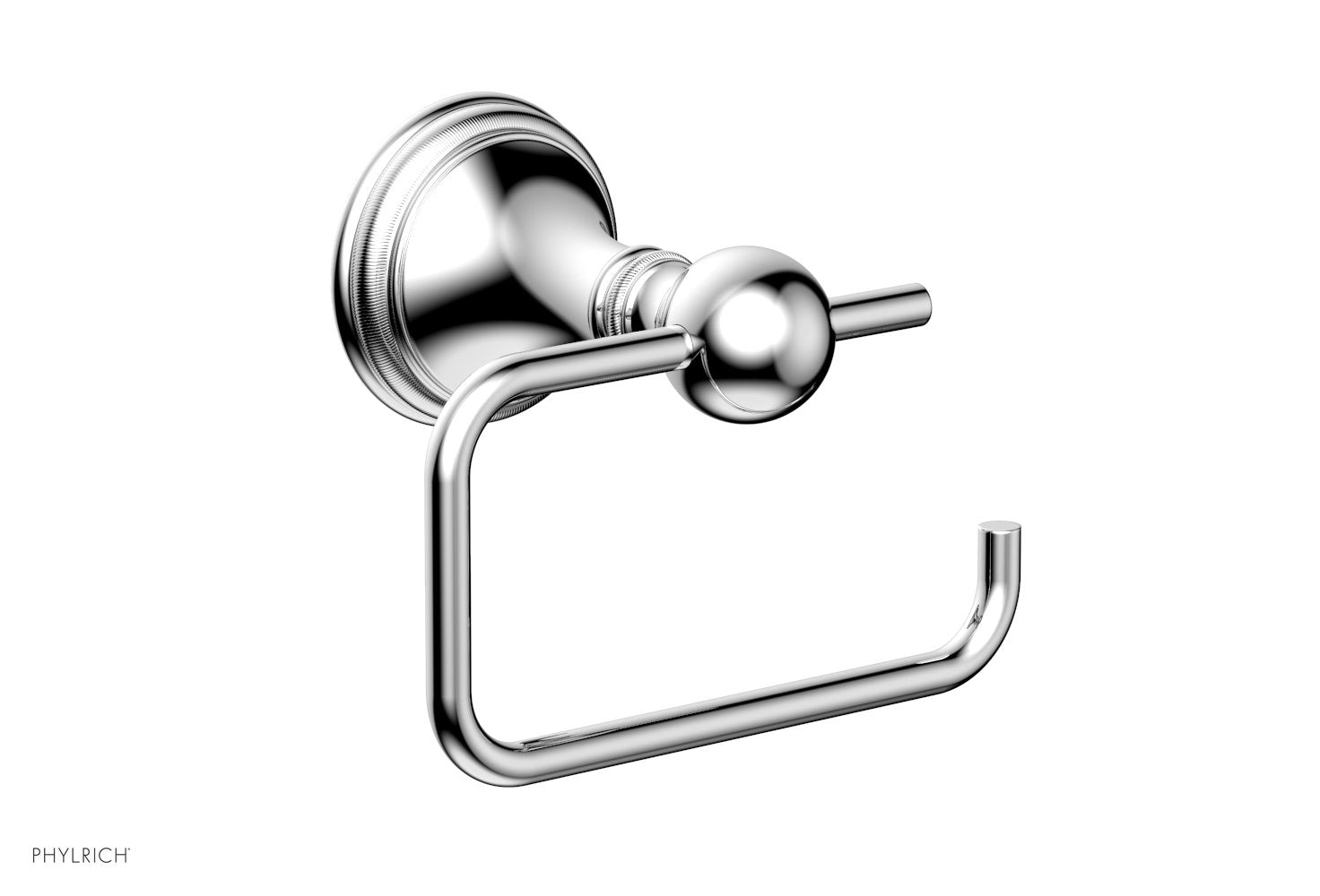 polished chrome paper holder