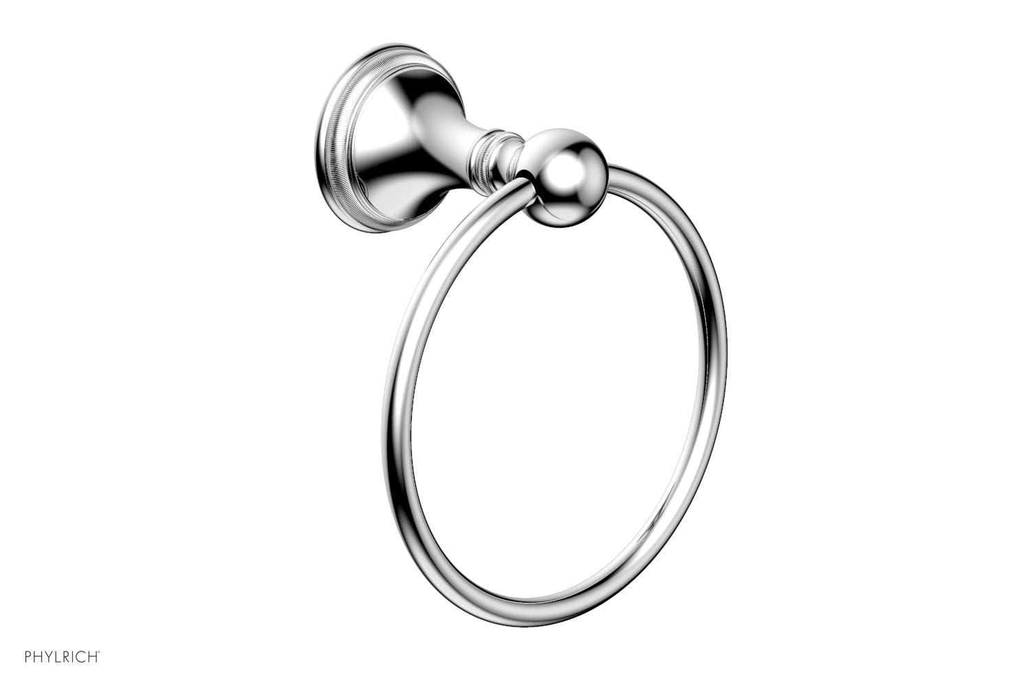 polished chrome towel ring