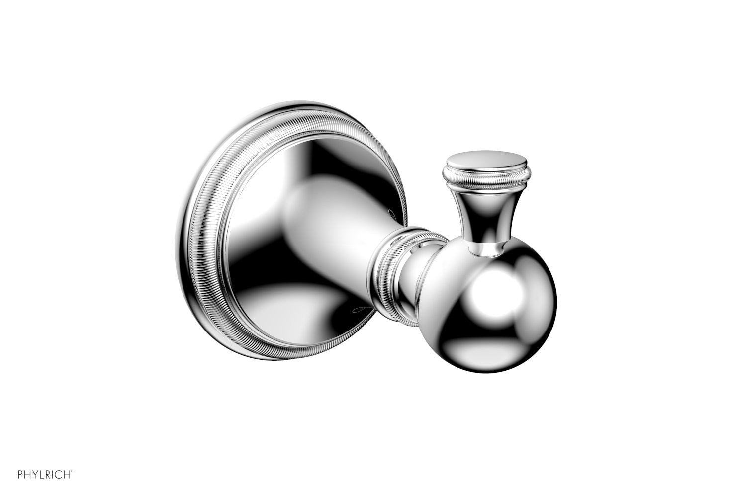 polished chrome robe hook
