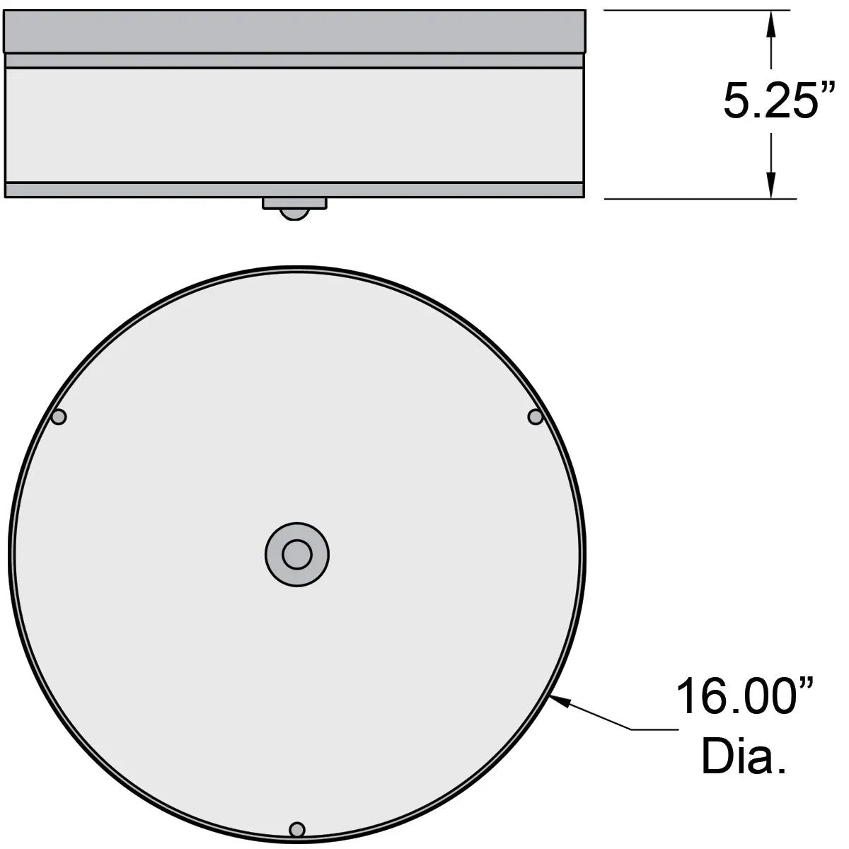 brushed steel led flush mount