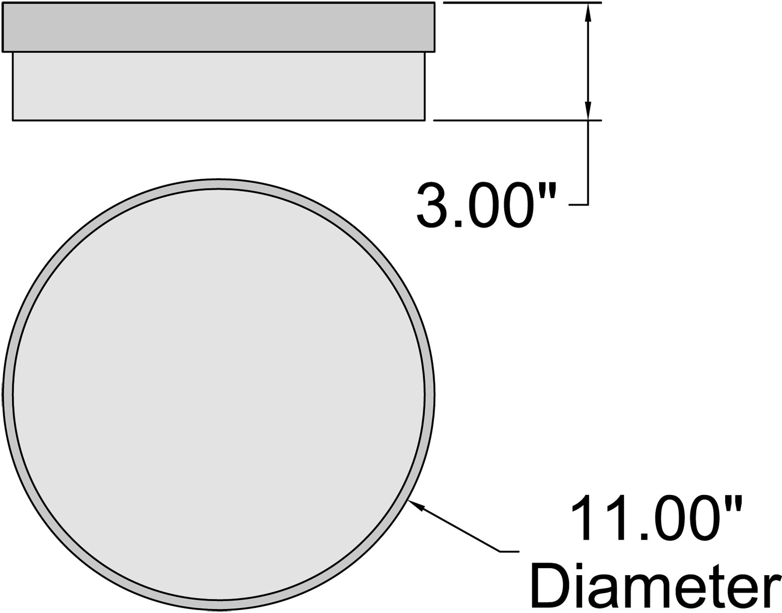antique brushed brass led flush mount