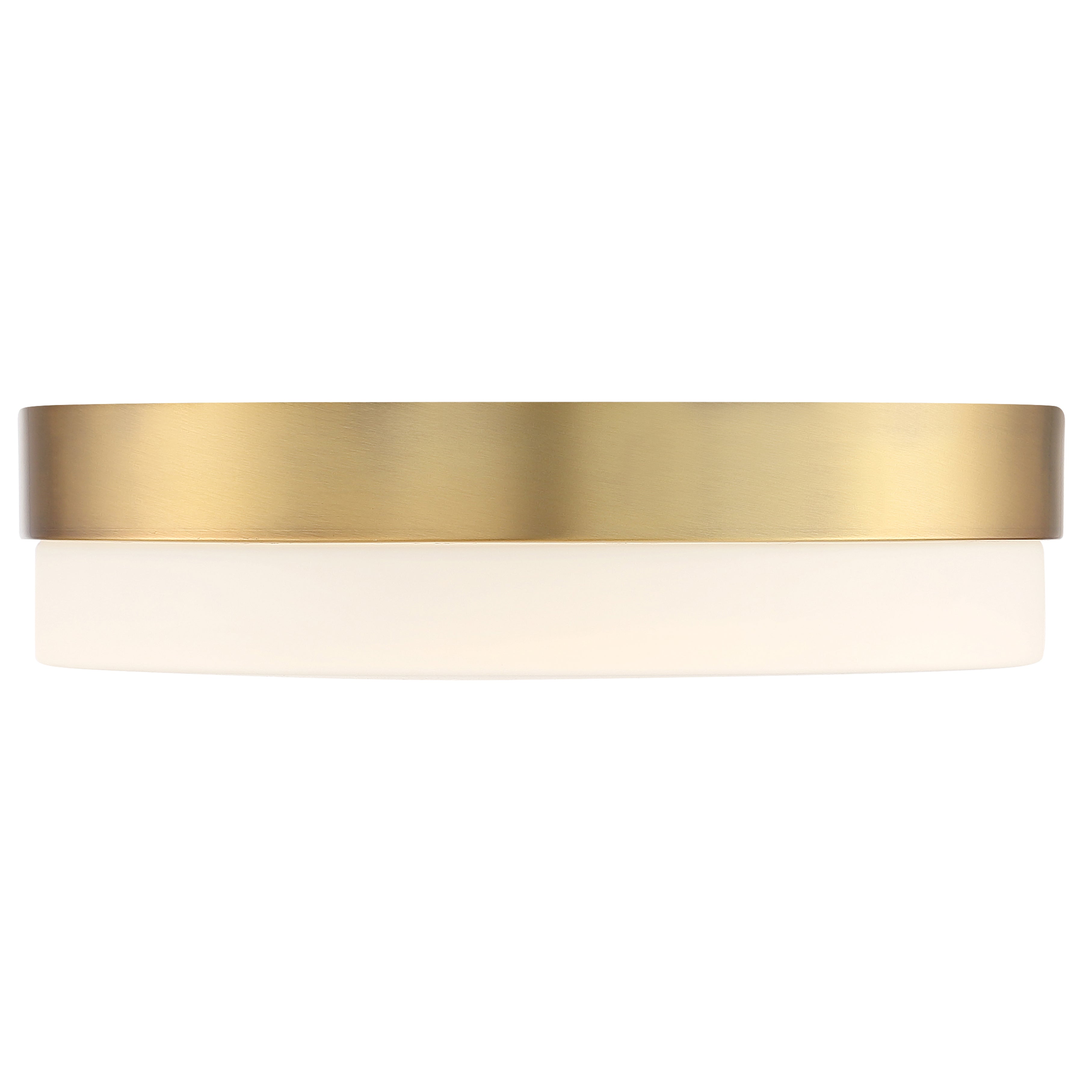 antique brushed brass led flush mount