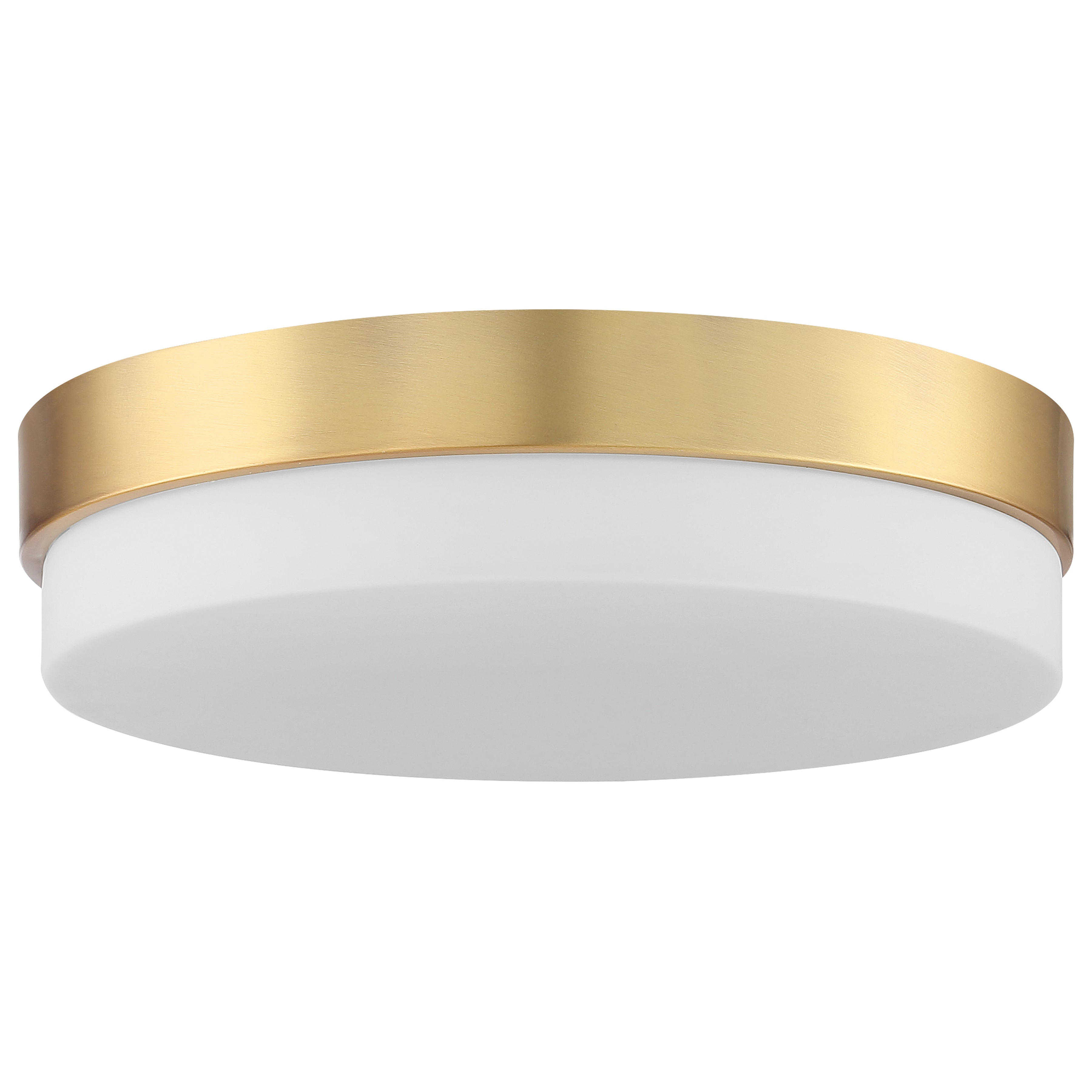 antique brushed brass led flush mount