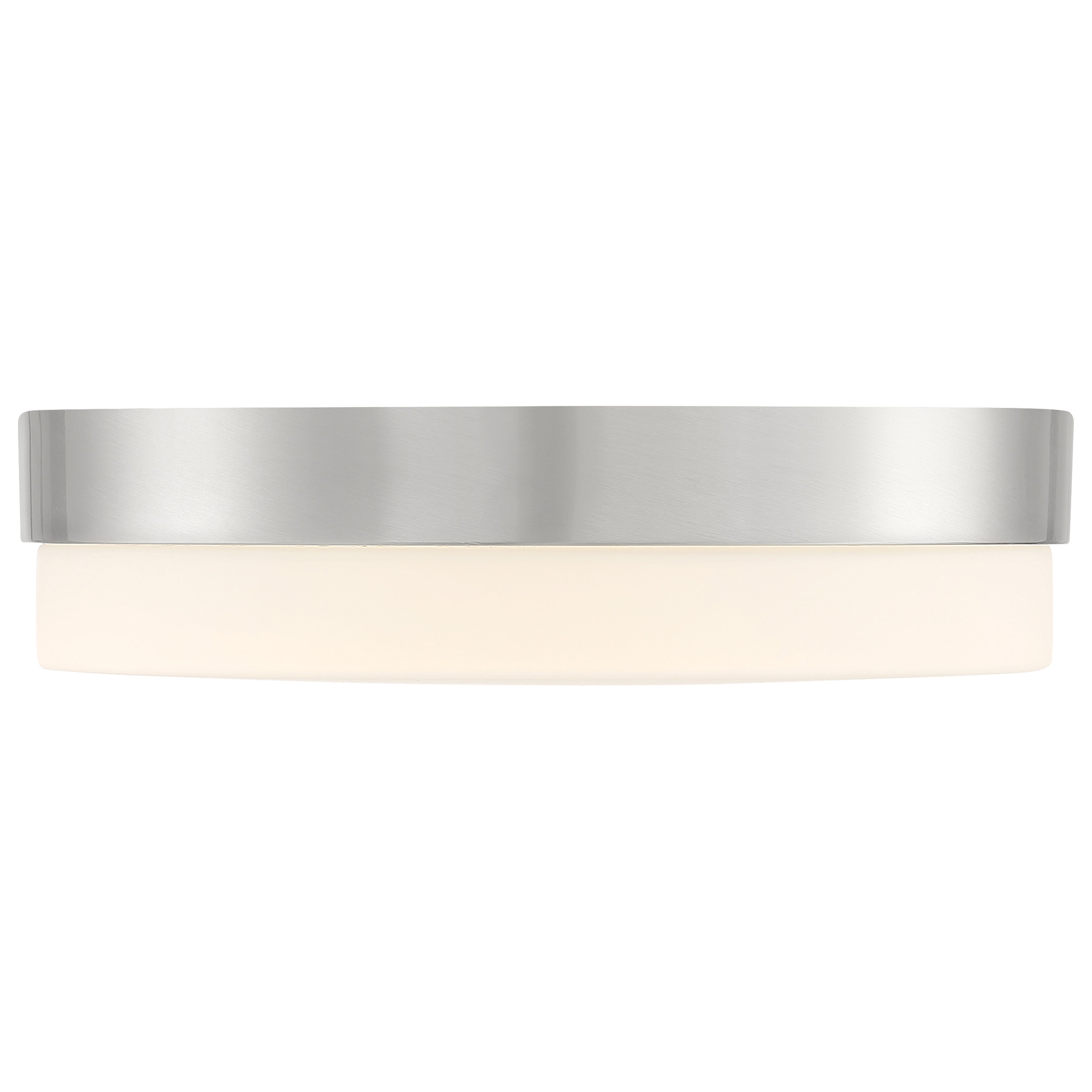 brushed steel led flush mount