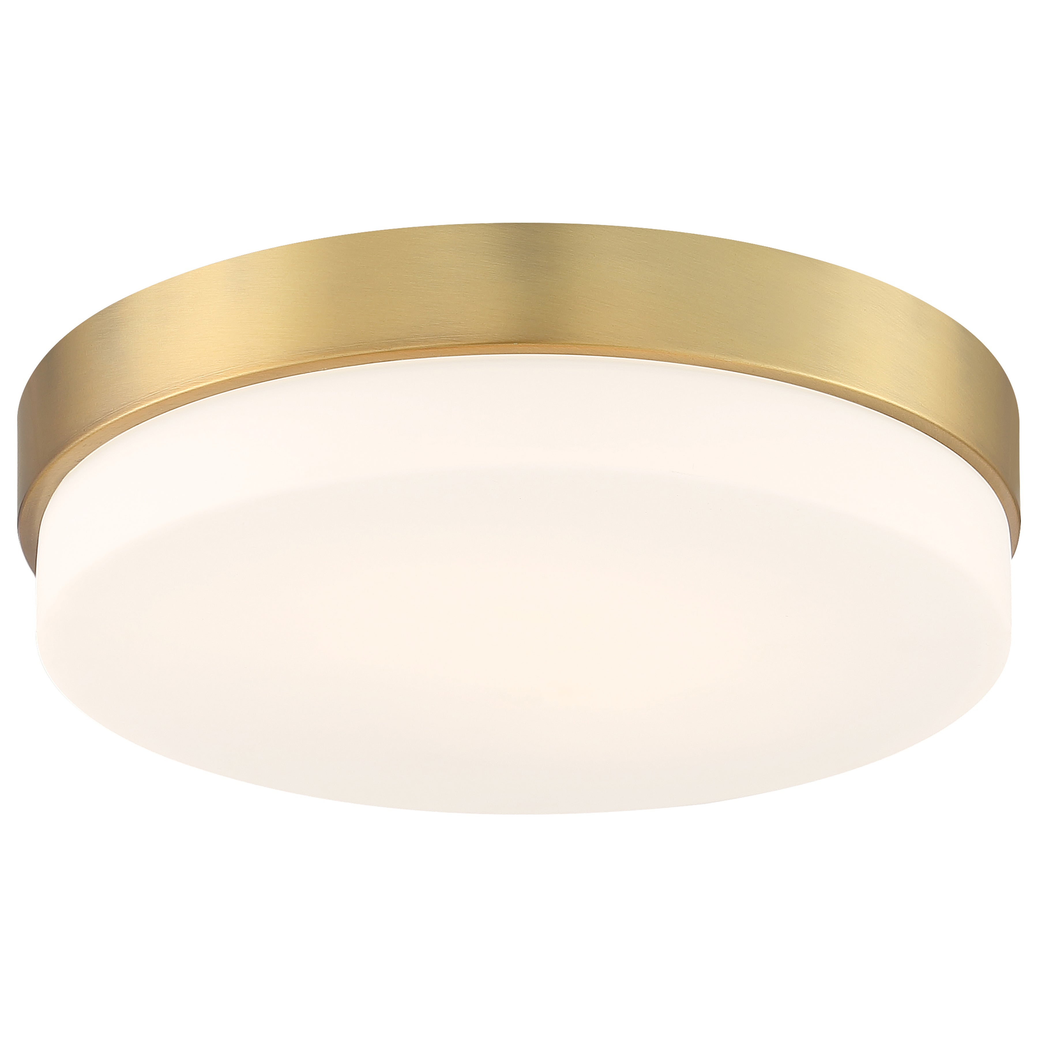 antique brushed brass led flush mount