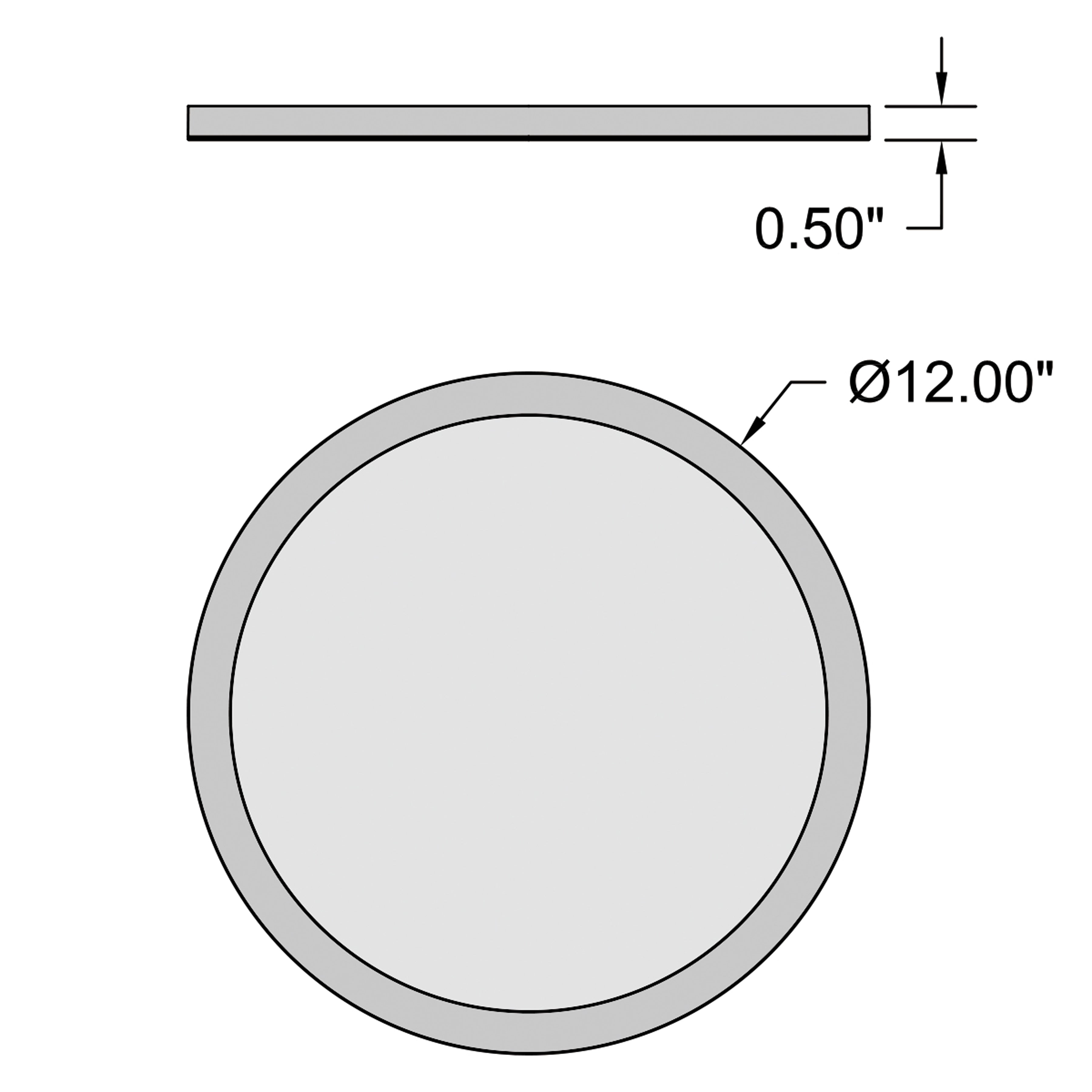 black led flush mount