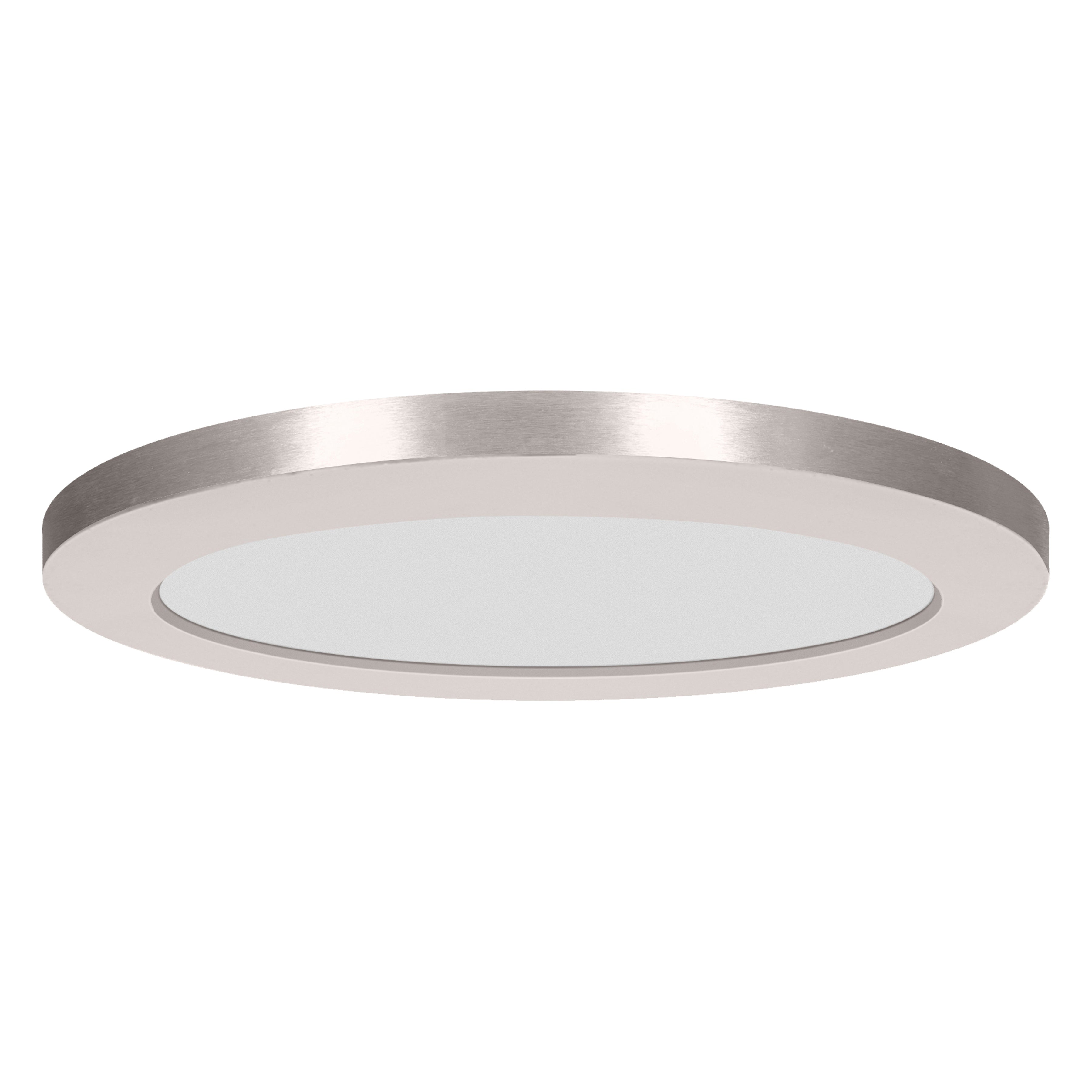 brushed steel led flush mount