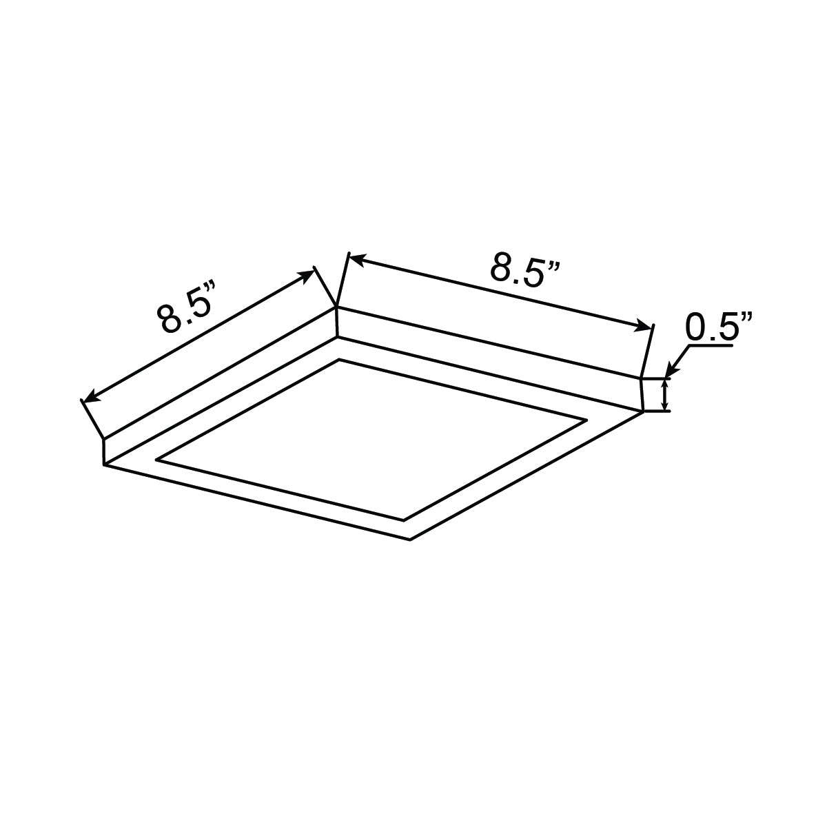 black 12" trim for 20834 and 20840
