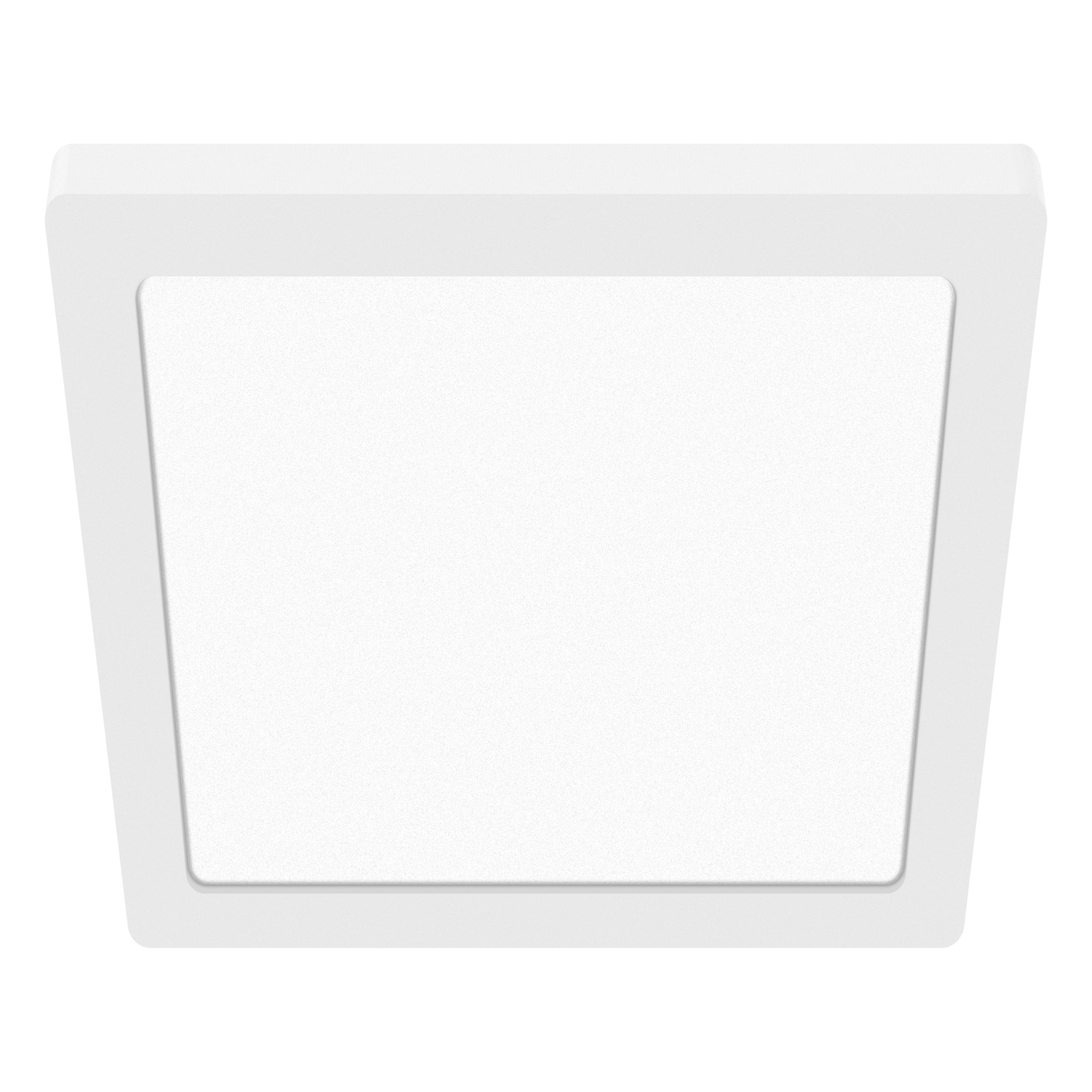 white dual voltage led flush mount