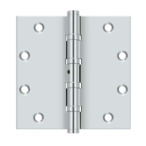 polished chrome hinges