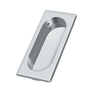 polished chrome flush pull