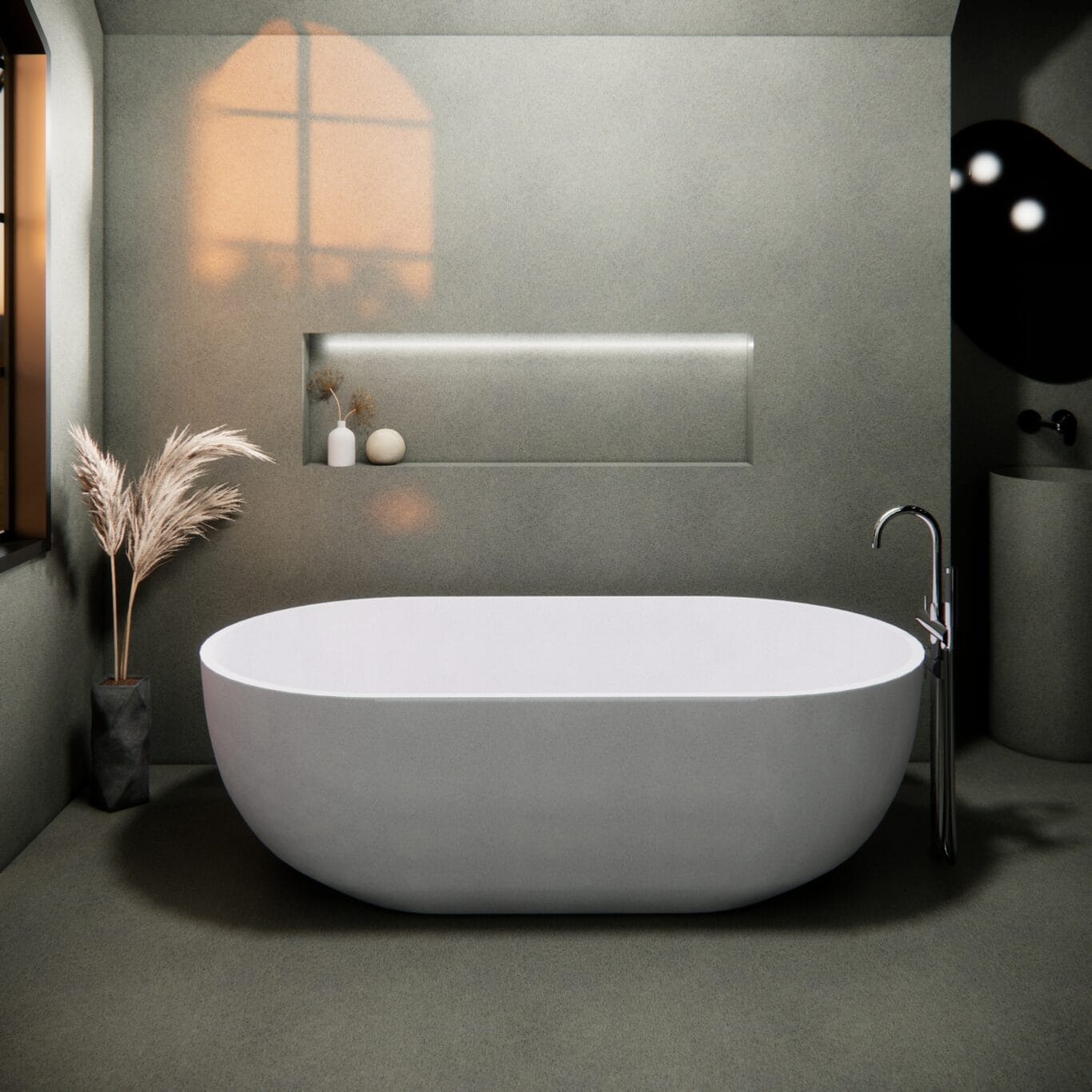 Balux Amari 66 Concrete Freestanding Bathtub