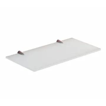 polished chrome shelf