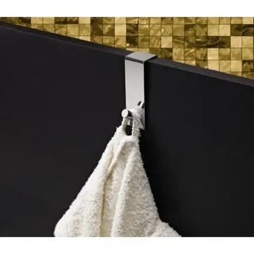 polished chrome robe hook