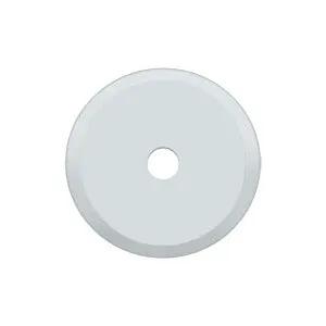 polished chrome base plate