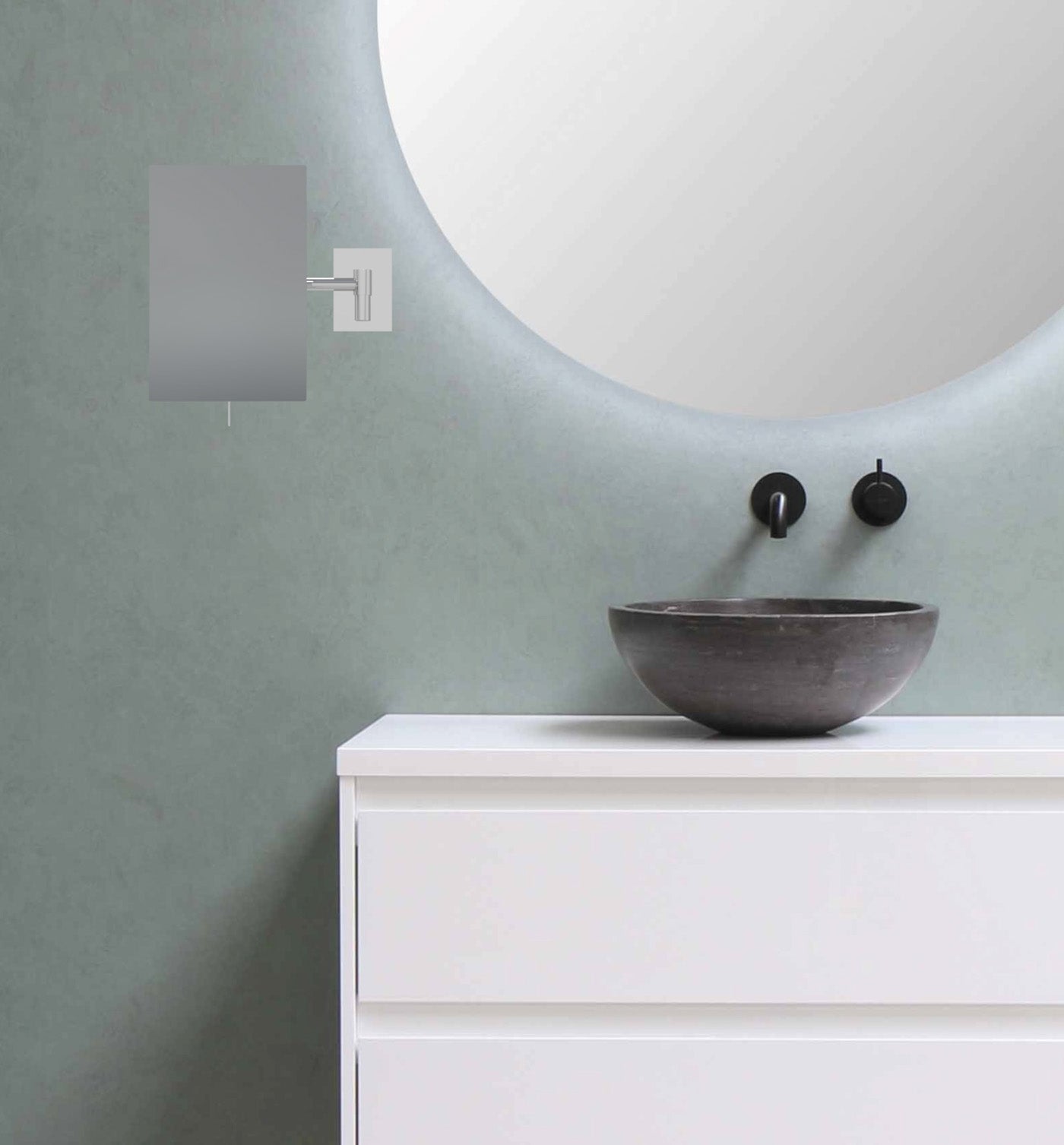 chrome makeup mirror