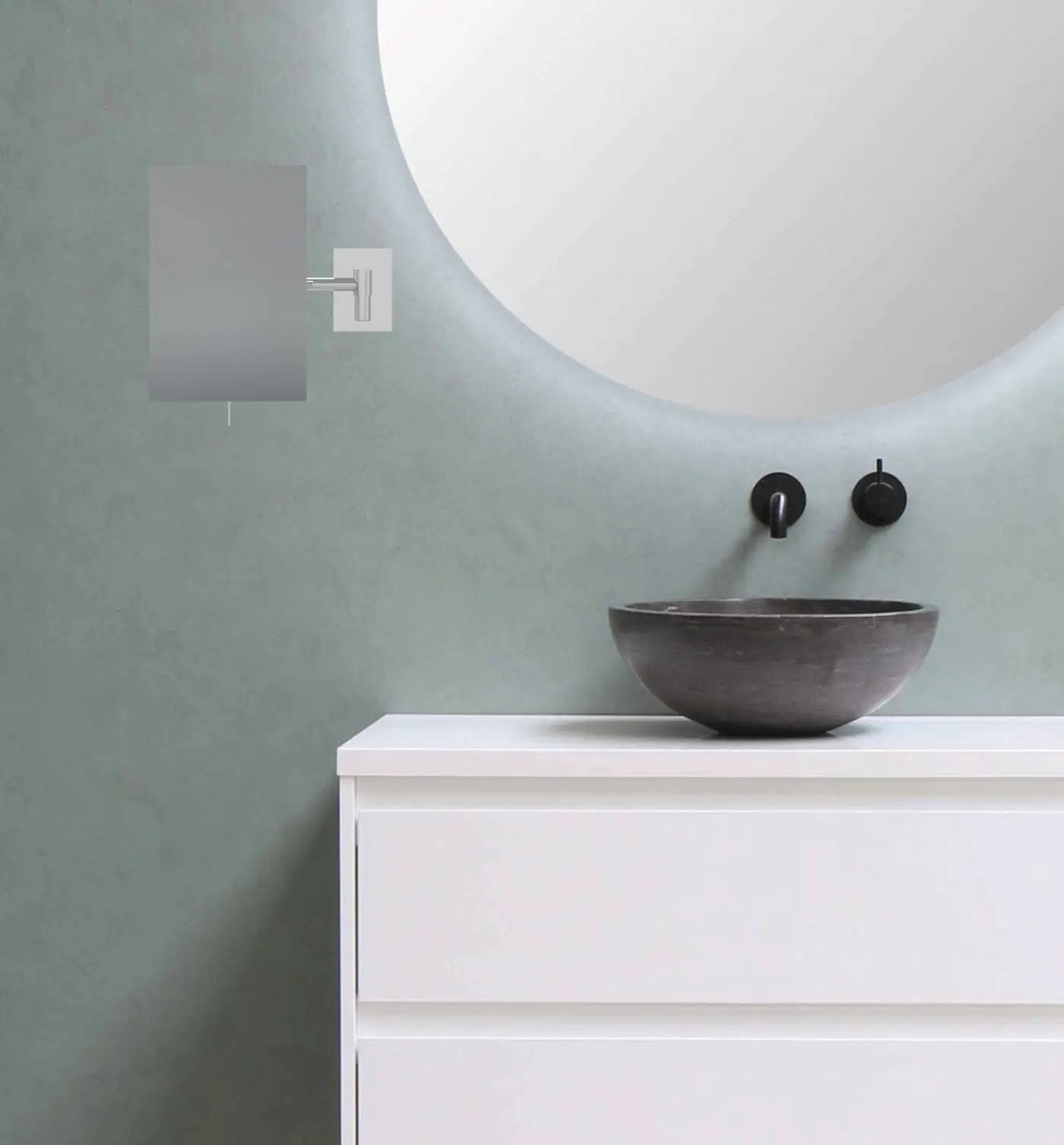 chrome makeup mirror