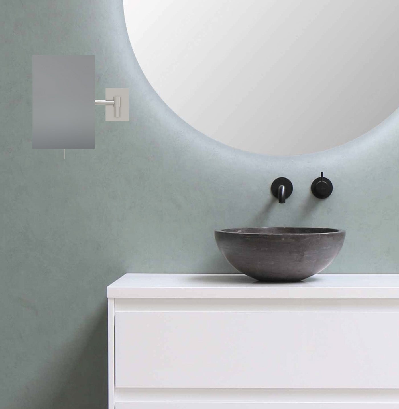 brushed nickel makeup mirror