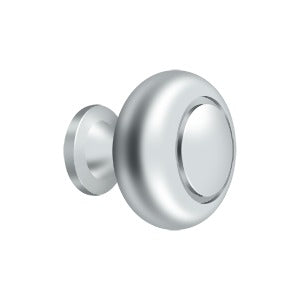 polished chrome knob