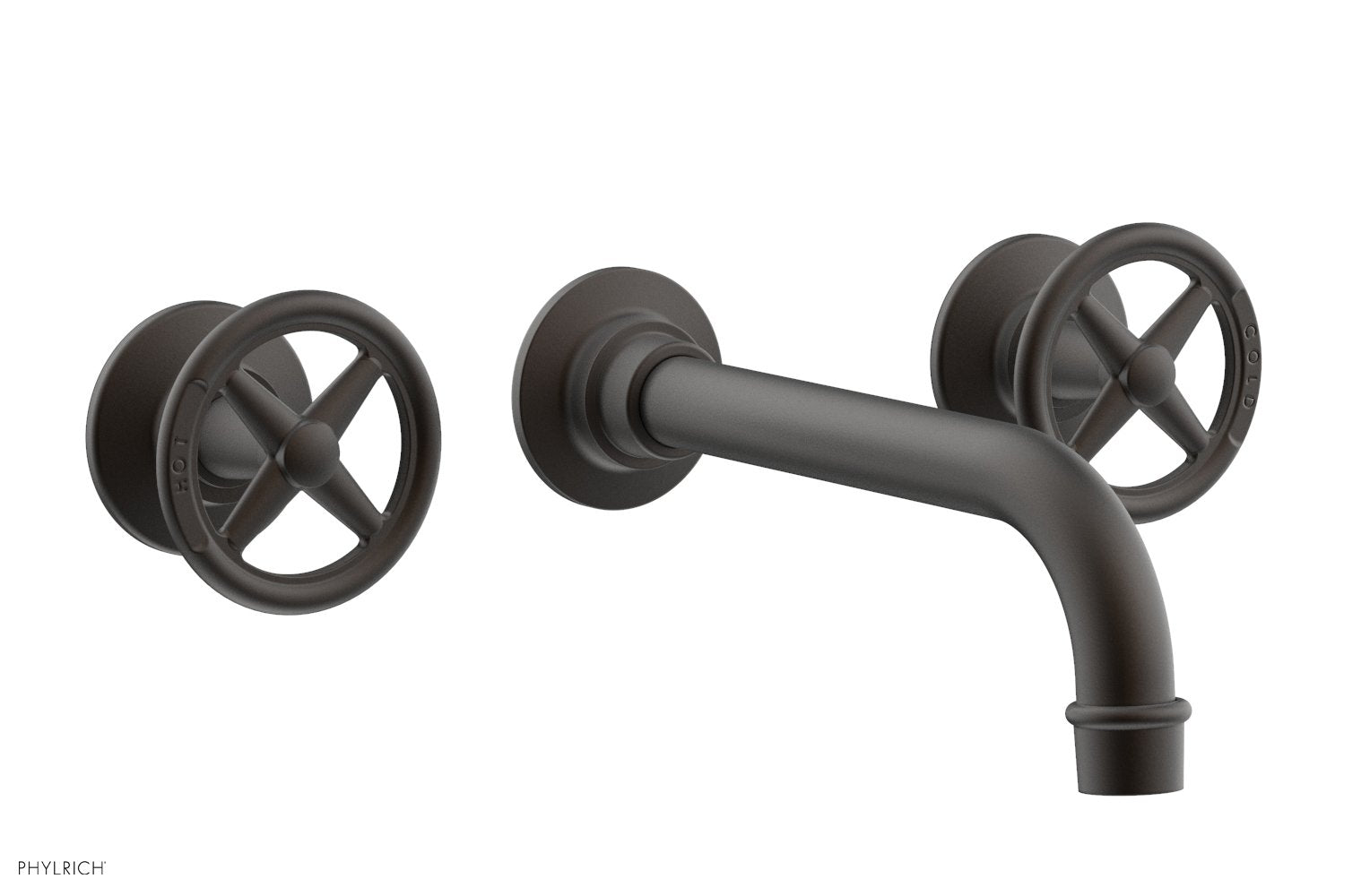 Phylrich WORKS Wall Tub Set - Cross Handles