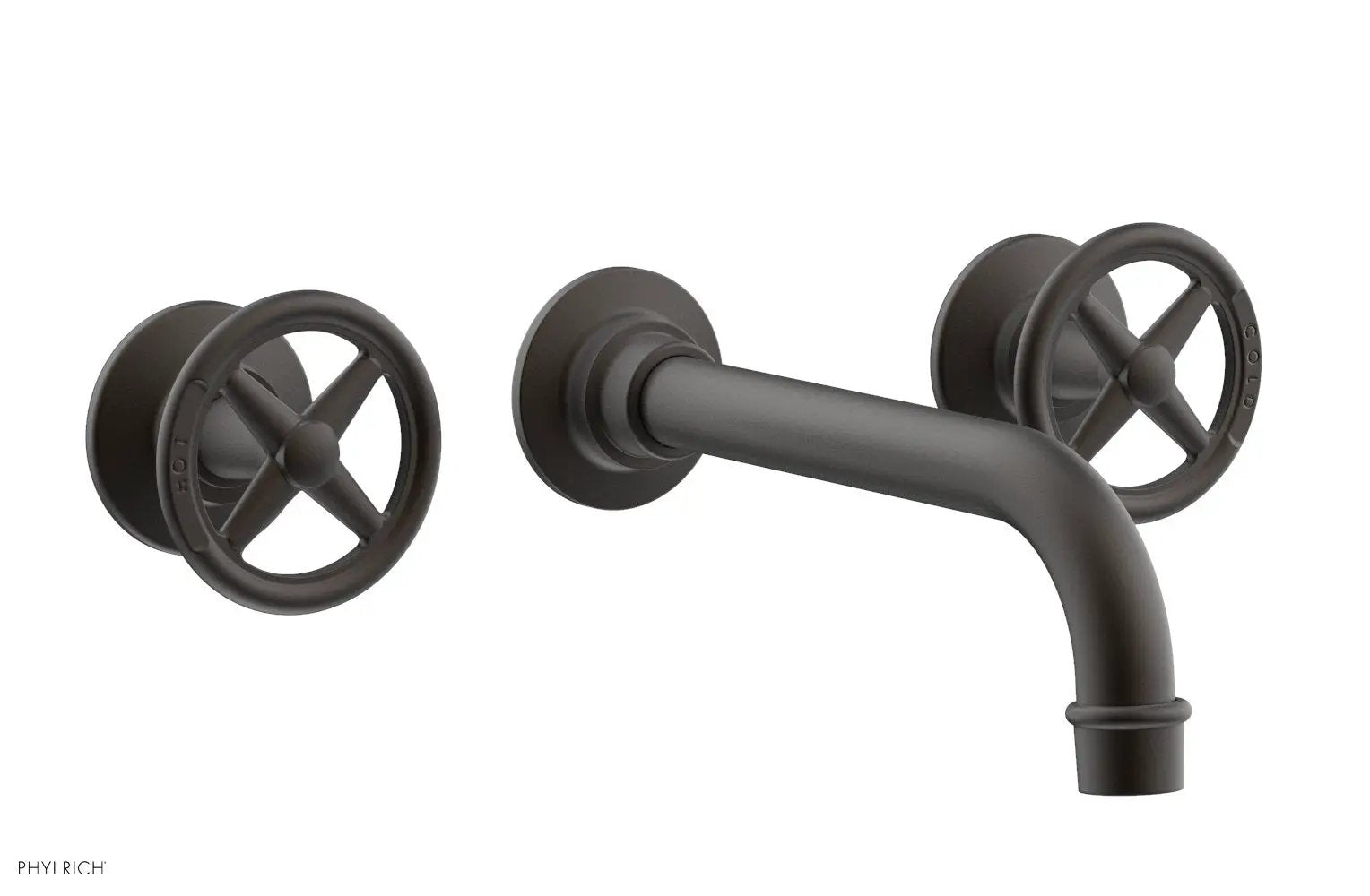 Phylrich WORKS Wall Lavatory Set - Cross Handles by Phylrich