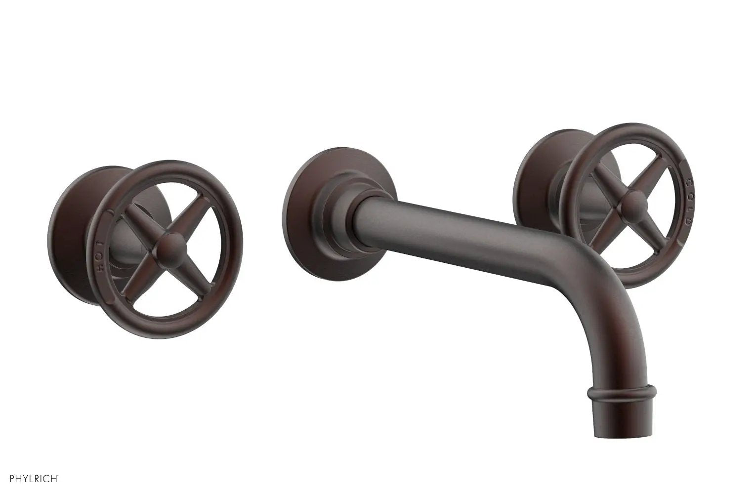 Phylrich WORKS Wall Lavatory Set - Cross Handles by Phylrich