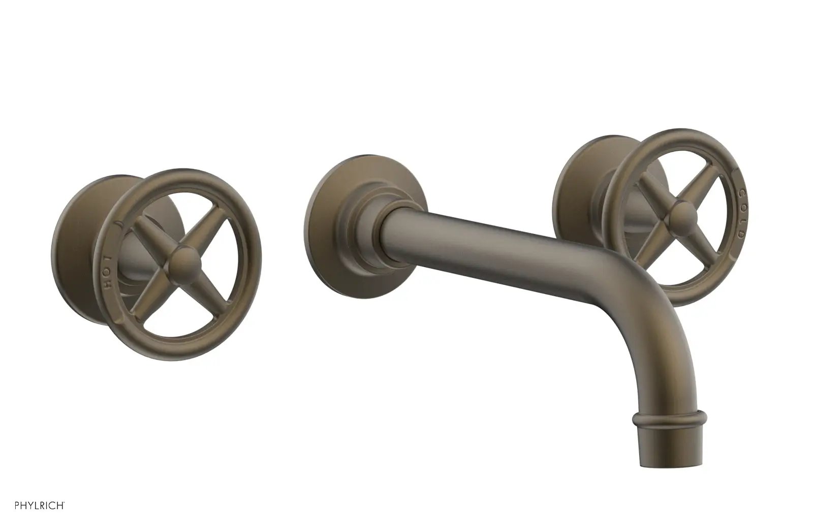 Phylrich WORKS Wall Lavatory Set - Cross Handles by Phylrich