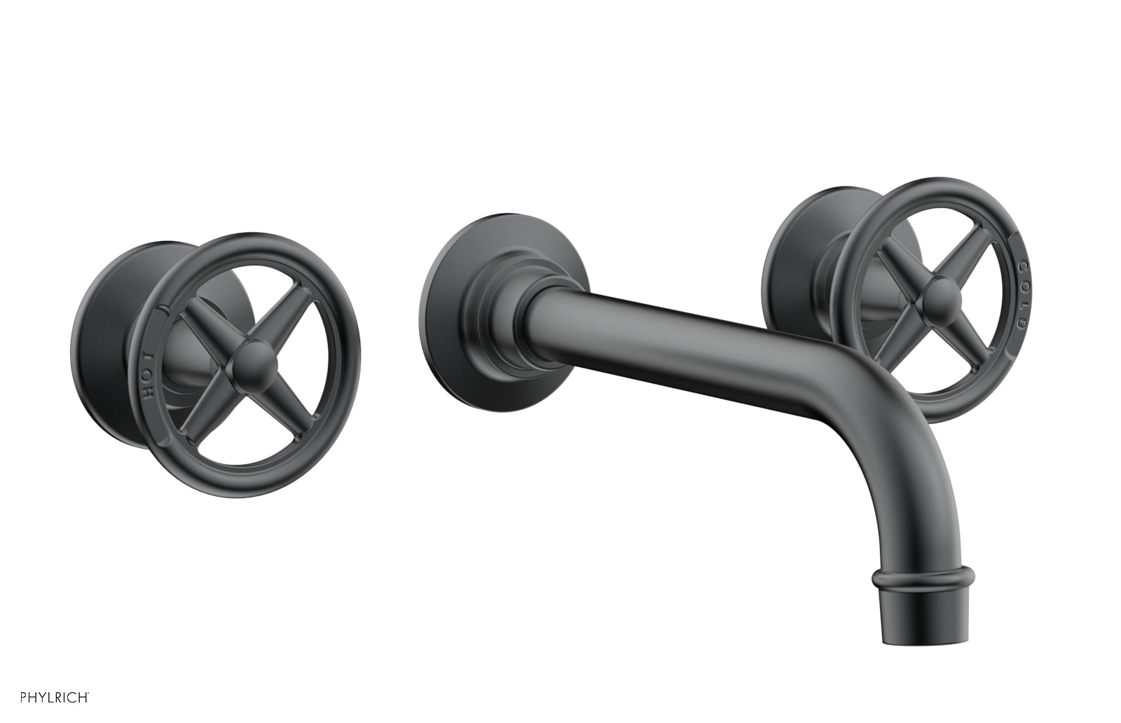 Phylrich WORKS Wall Lavatory Set - Cross Handles by Phylrich