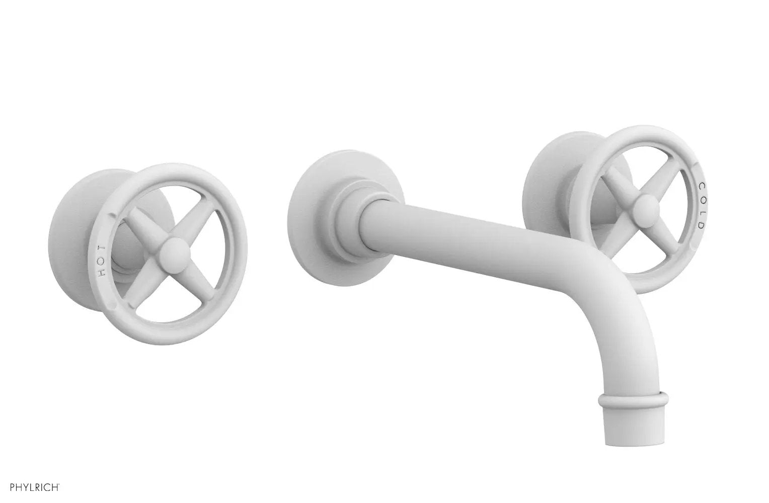 Phylrich WORKS Wall Lavatory Set - Cross Handles by Phylrich