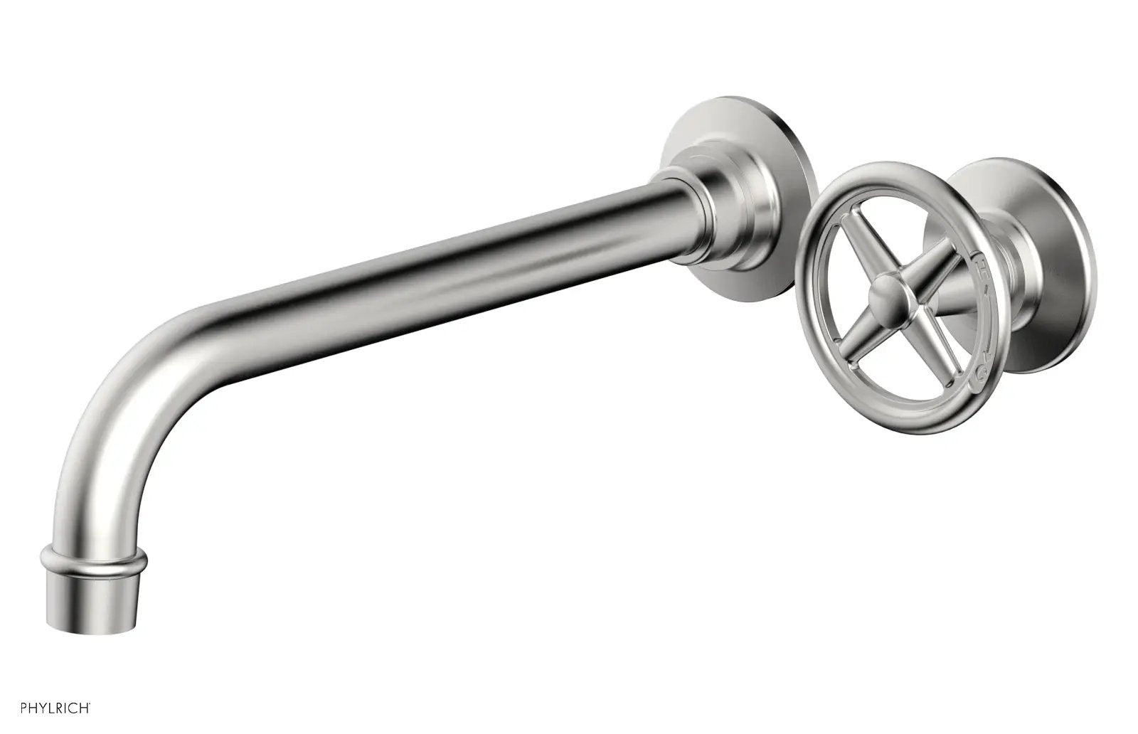 Phylrich WORKS 10" Single Handle Wall Lavatory Set - Cross Handle by Phylrich