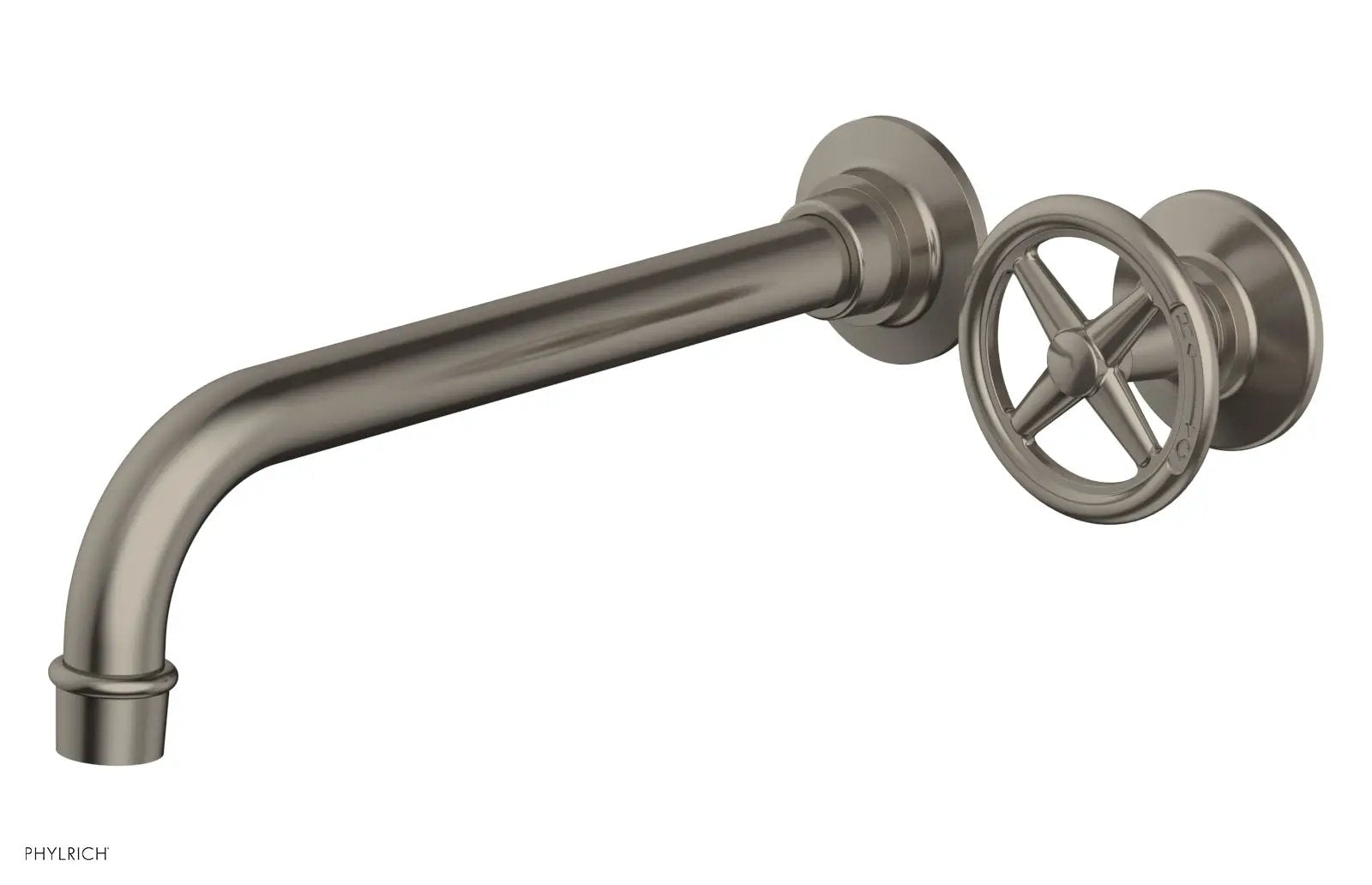 Phylrich WORKS 10" Single Handle Wall Lavatory Set - Cross Handle by Phylrich