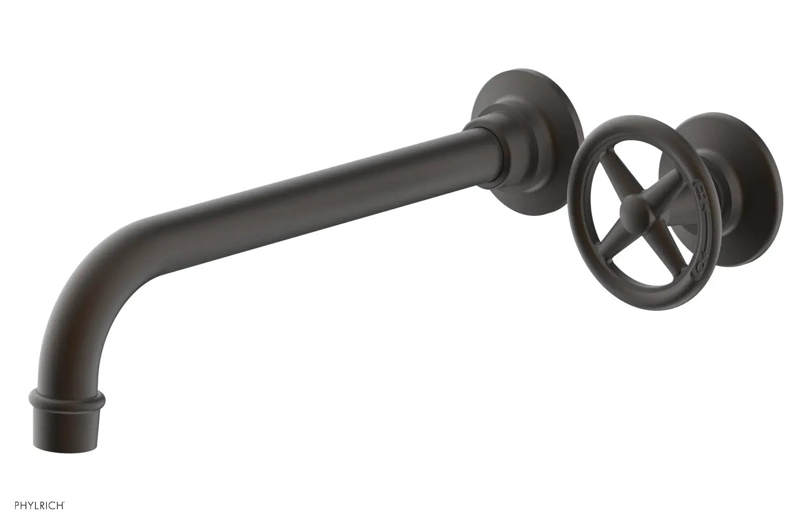 Phylrich WORKS 10" Single Handle Wall Lavatory Set - Cross Handle by Phylrich