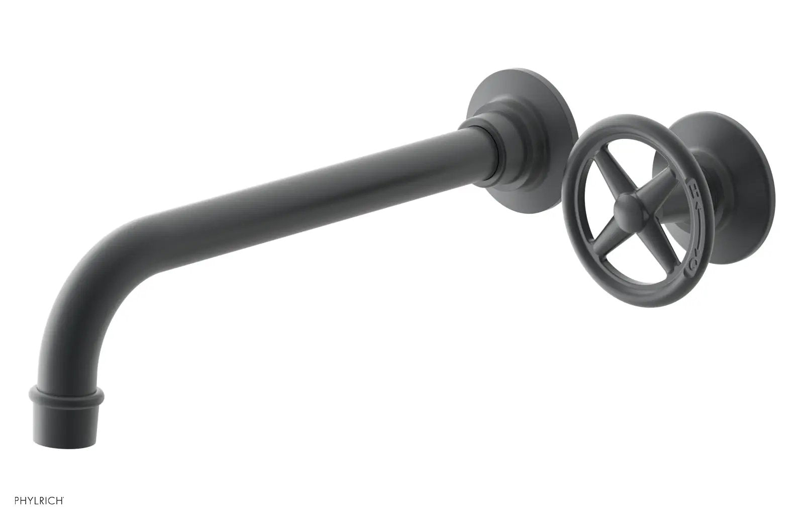 Phylrich WORKS 10" Single Handle Wall Lavatory Set - Cross Handle by Phylrich
