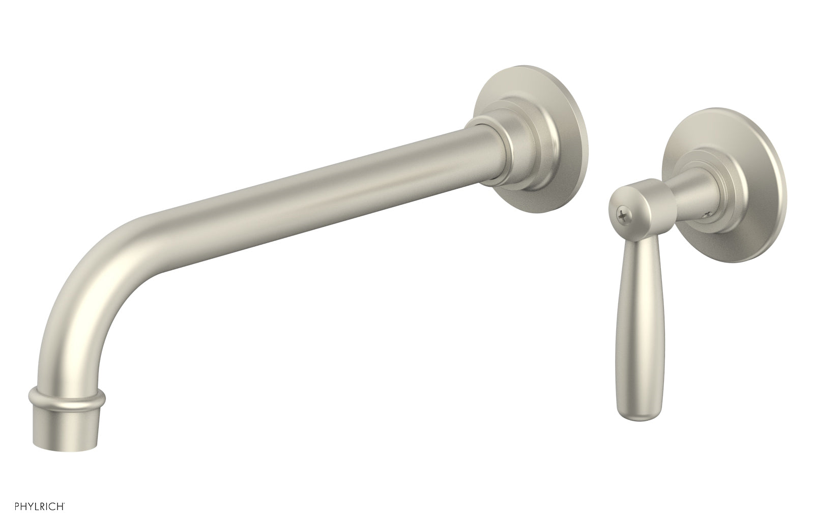 Phylrich WORKS 10" Single Handle Wall Lavatory Set - Lever Handle