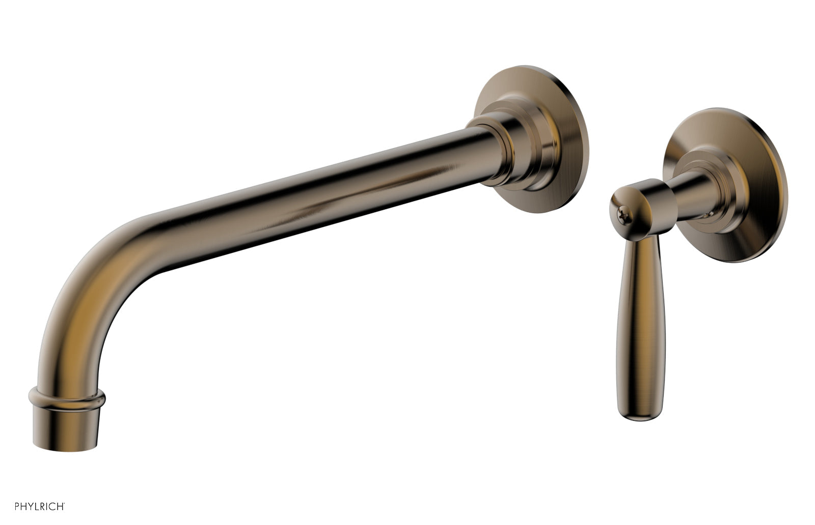 Phylrich WORKS 10" Single Handle Wall Lavatory Set - Lever Handle