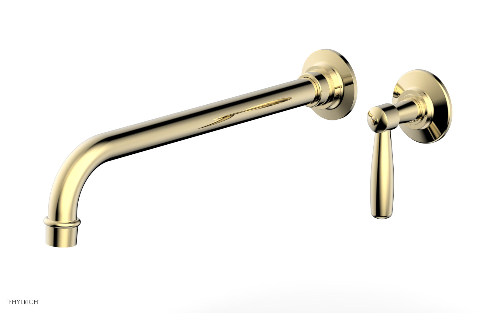 Phylrich WORKS 12" Single Handle Wall Lavatory Set - Lever Handle by Phylrich