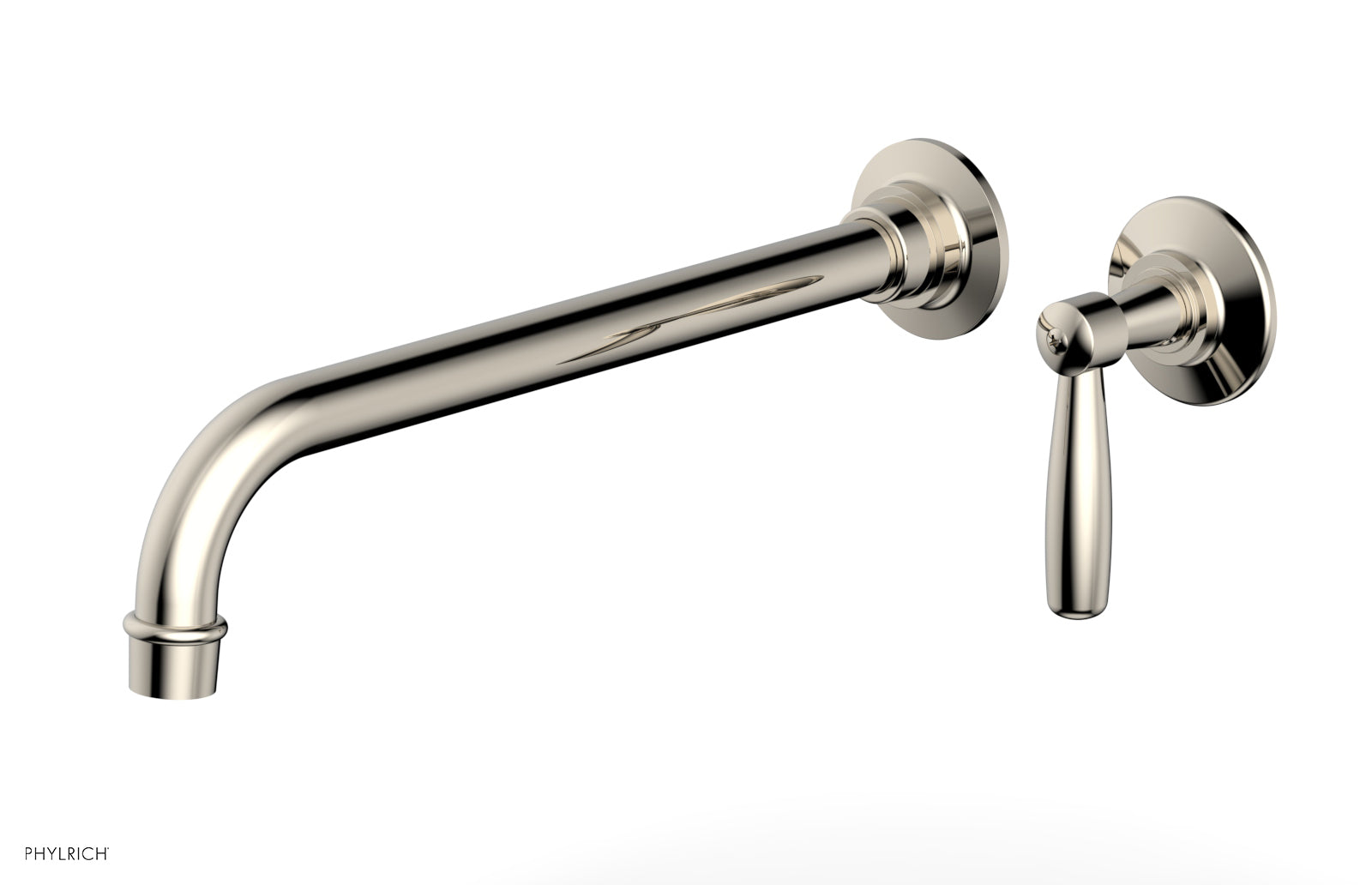 Phylrich WORKS 12" Single Handle Wall Lavatory Set - Lever Handle