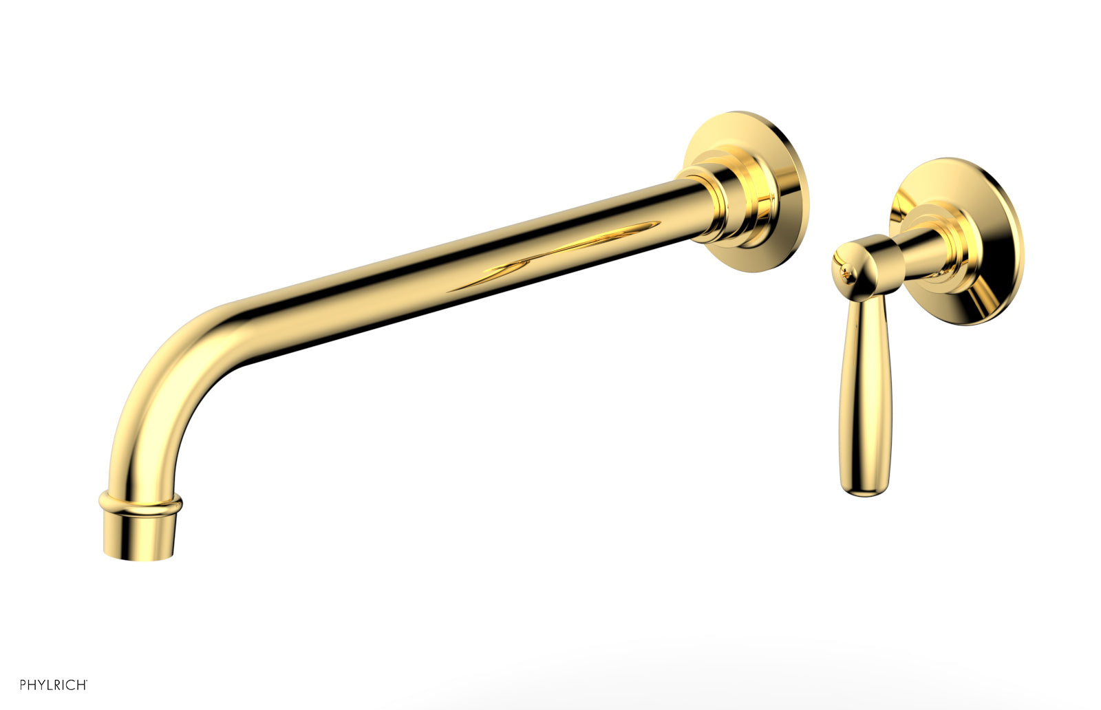 Phylrich WORKS 12" Single Handle Wall Lavatory Set - Lever Handle by Phylrich