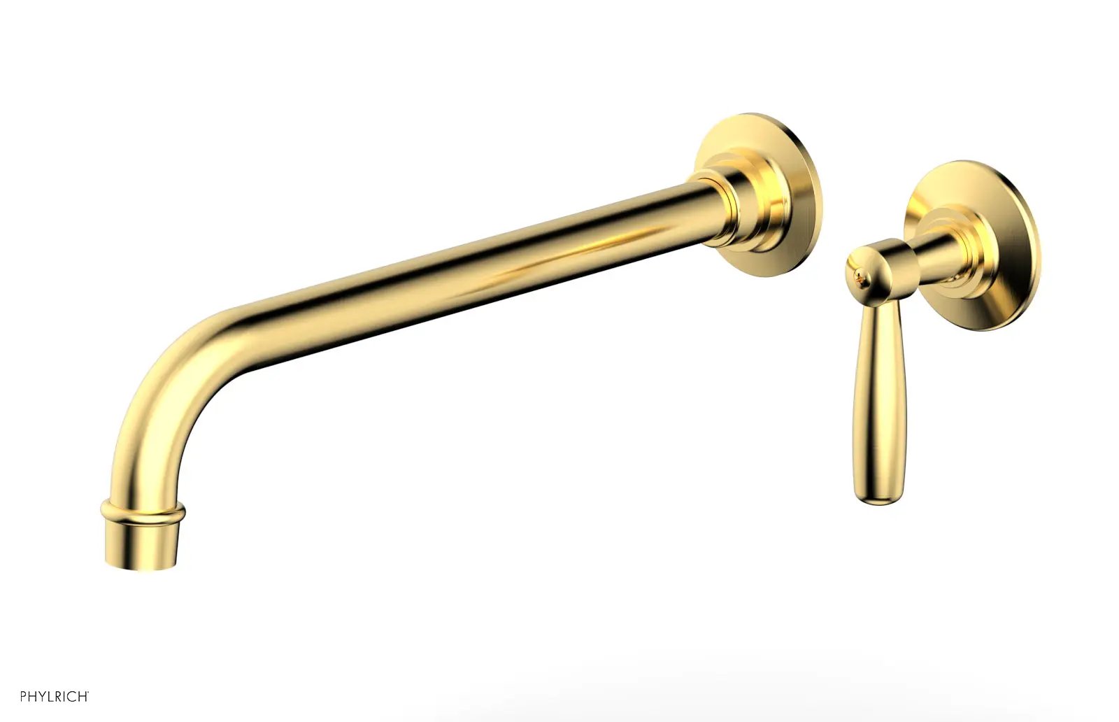 Phylrich WORKS 12" Single Handle Wall Lavatory Set - Lever Handle by Phylrich
