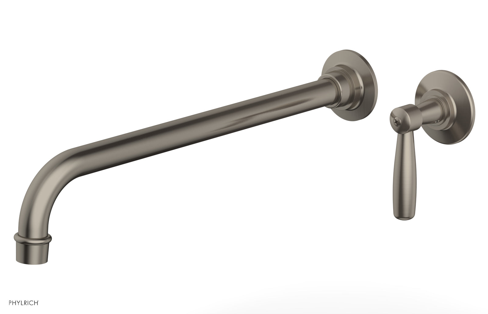 Phylrich WORKS 14" Single Handle Wall Lavatory Set - Lever Handle