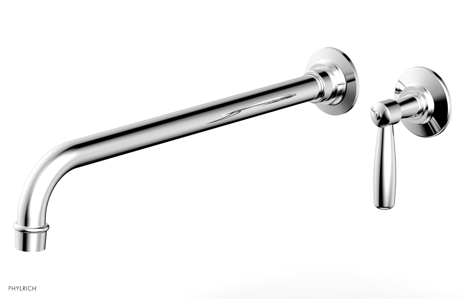 polished chrome lavatory set