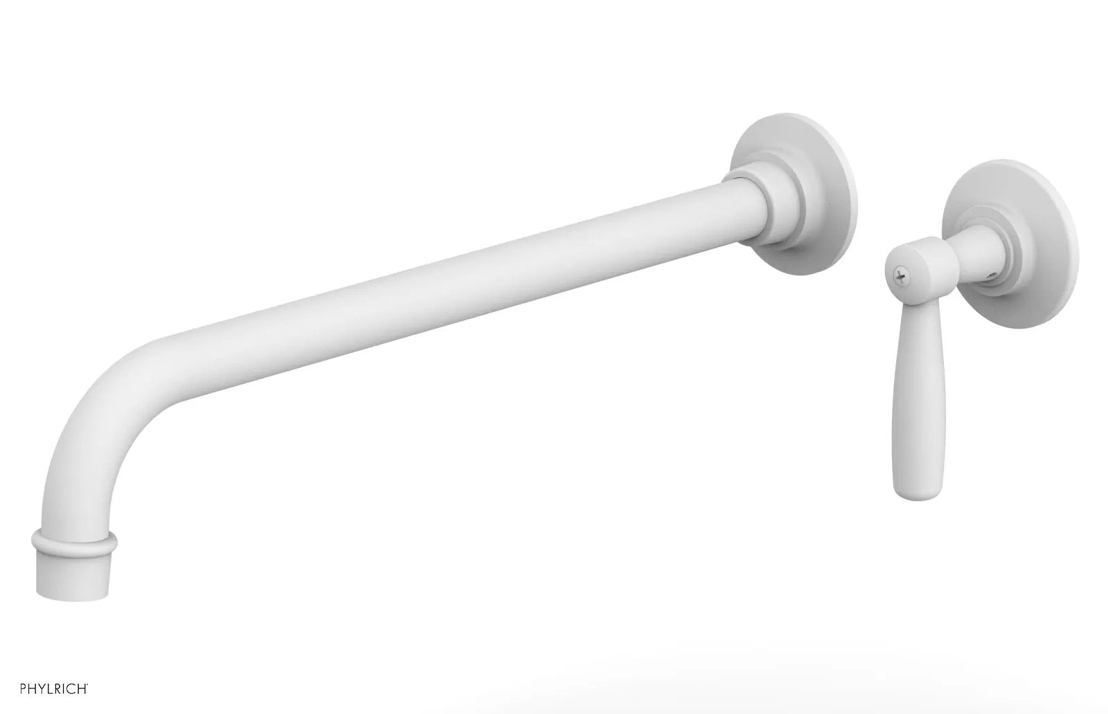 Phylrich WORKS 14" Single Handle Wall Lavatory Set - Lever Handle by Phylrich