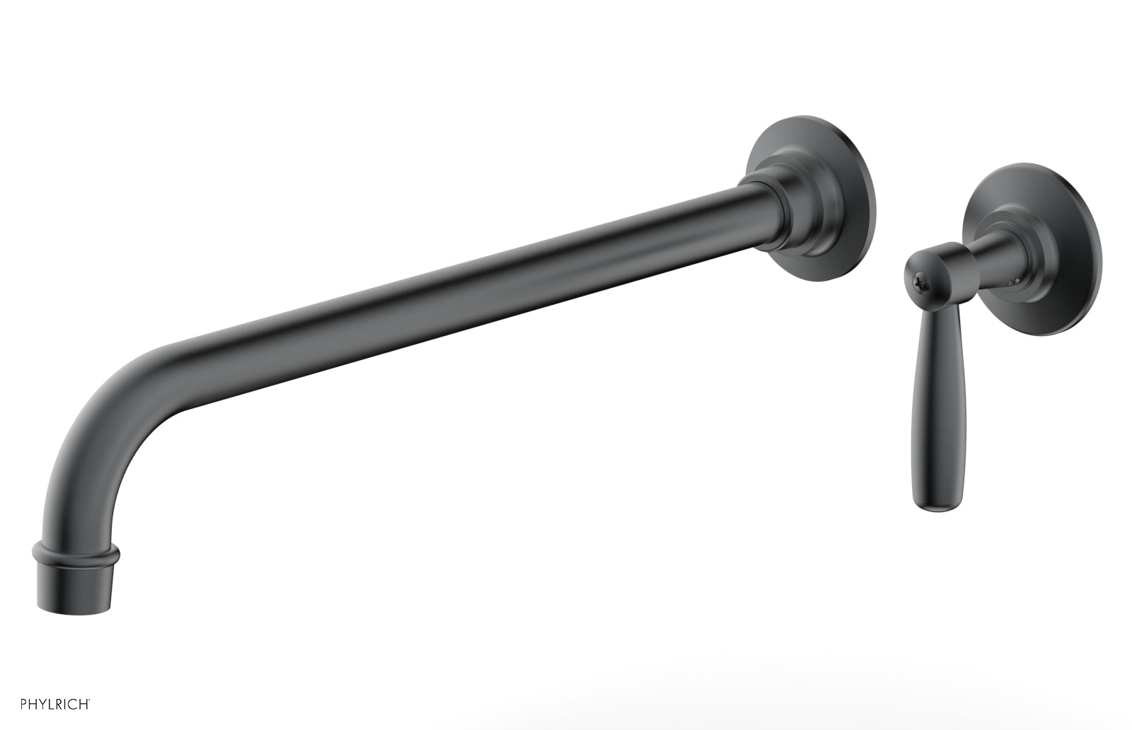 Phylrich WORKS 14" Single Handle Wall Lavatory Set - Lever Handle