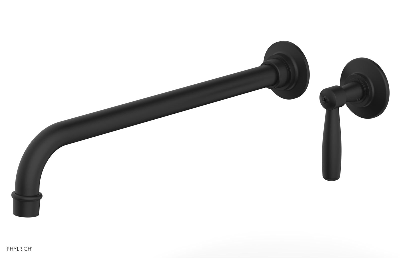 Phylrich WORKS 14" Single Handle Wall Lavatory Set - Lever Handle