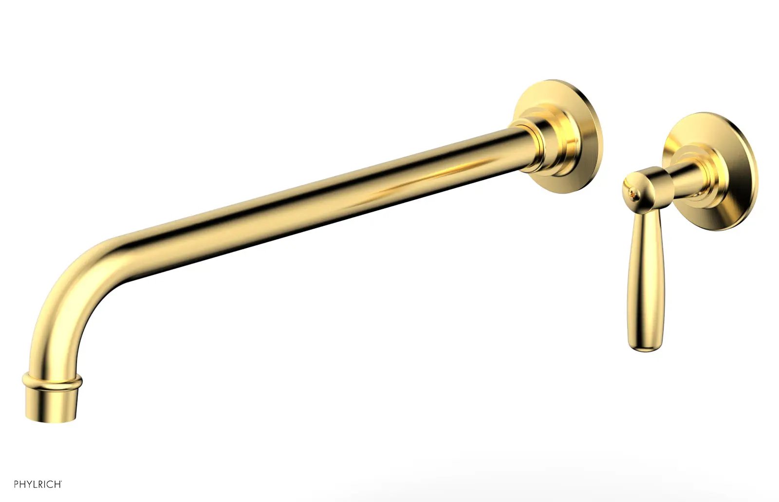 Phylrich WORKS 14" Single Handle Wall Lavatory Set - Lever Handle by Phylrich