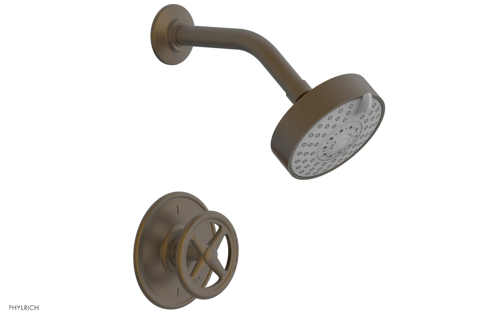 Phylrich WORKS Pressure Balance Shower Set - Cross Handle by Phylrich
