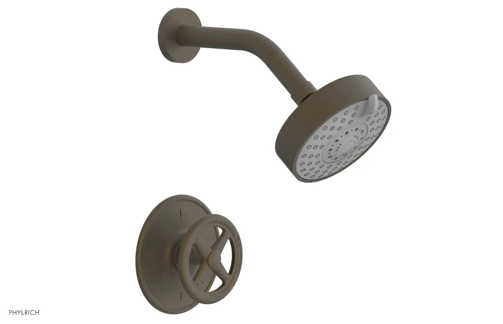 Phylrich WORKS Pressure Balance Shower Set - Cross Handle by Phylrich