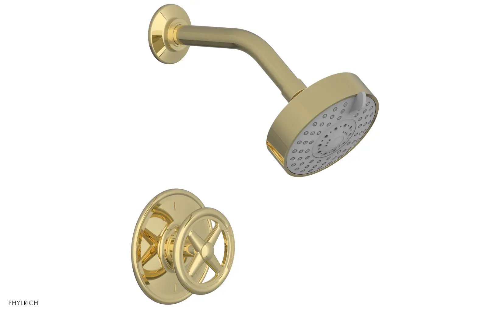 Phylrich WORKS Pressure Balance Shower Set - Cross Handle by Phylrich