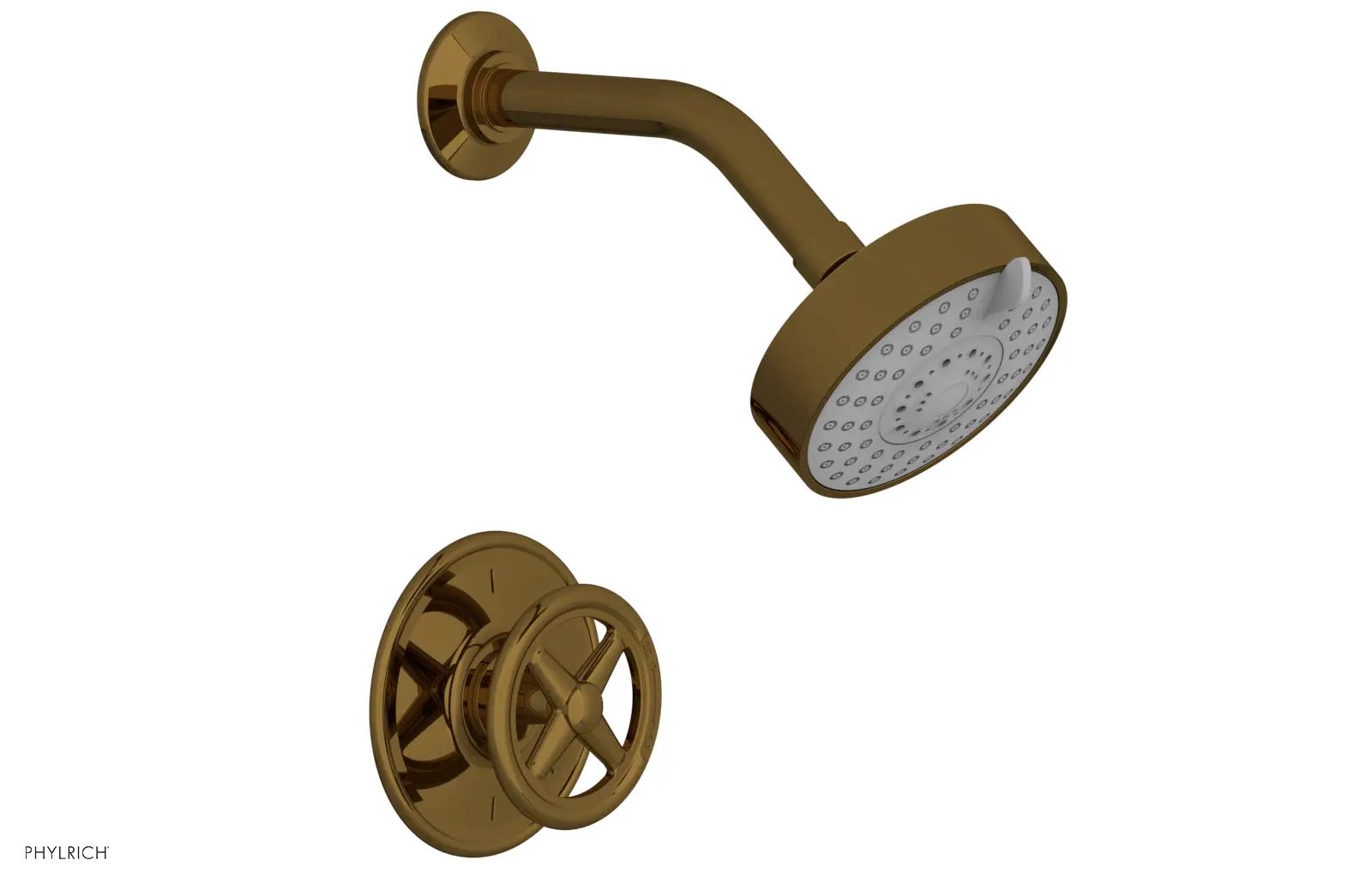Phylrich WORKS Pressure Balance Shower Set - Cross Handle by Phylrich