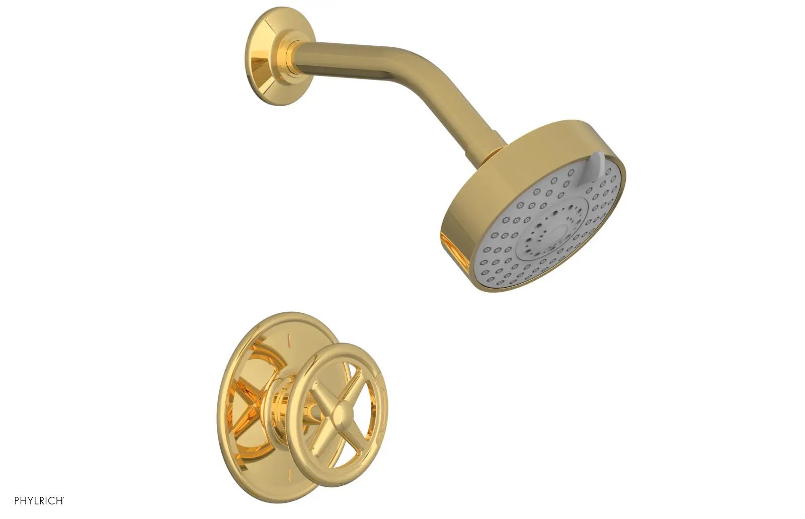 Phylrich WORKS Pressure Balance Shower Set - Cross Handle by Phylrich